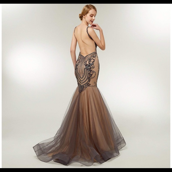 Elegant Diamond Prom Dress - Picture 3 of 3